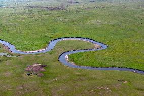 The Meandering Morgele River in Hulunbuir