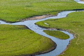 The Meandering Morgele River in Hulunbuir