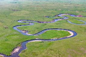 The Meandering Morgele River in Hulunbuir