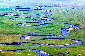 The Meandering Morgele River in Hulunbuir