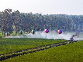 Hydrogen Balloon Irrigation Agriculture in Suqian