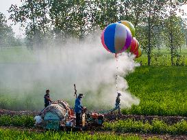 Hydrogen Balloon Irrigation Agriculture in Suqian