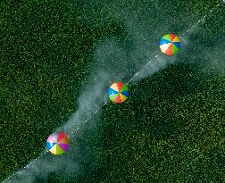 Hydrogen Balloon Irrigation Agriculture in Suqian