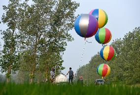 Hydrogen Balloon Irrigation Agriculture in Suqian