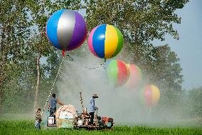 Hydrogen Balloon Irrigation Agriculture in Suqian