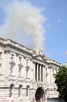 Fire at London's historic Somerset House