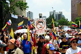 Venezuelans Protest Against Maduro After The Venezuelan Presidential Elections