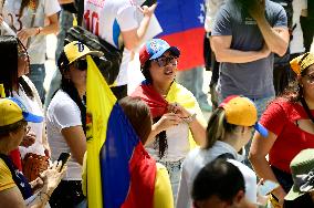 Venezuelans Protest Against Maduro After The Venezuelan Presidential Elections