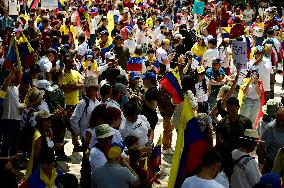 Venezuelans Protest Against Maduro After The Venezuelan Presidential Elections