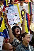 Venezuelans Protest Against Maduro After The Venezuelan Presidential Elections