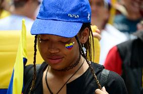 Venezuelans Protest Against Maduro After The Venezuelan Presidential Elections