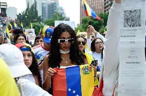 Venezuelans Protest Against Maduro After The Venezuelan Presidential Elections