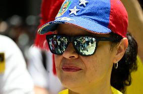 Venezuelans Protest Against Maduro After The Venezuelan Presidential Elections