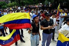 Venezuelans Protest Against Maduro After The Venezuelan Presidential Elections