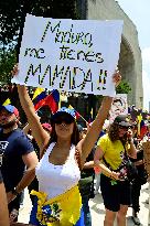 Venezuelans Protest Against Maduro After The Venezuelan Presidential Elections