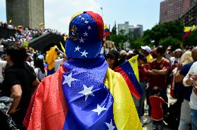 Venezuelans Protest Against Maduro After The Venezuelan Presidential Elections