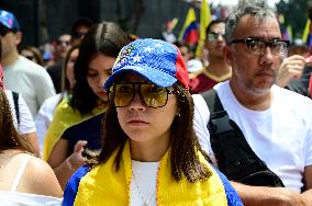 Venezuelans Protest Against Maduro After The Venezuelan Presidential Elections