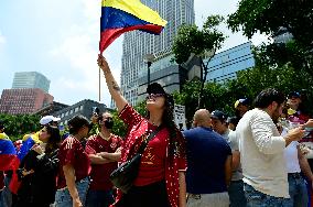 Venezuelans Protest Against Maduro After The Venezuelan Presidential Elections