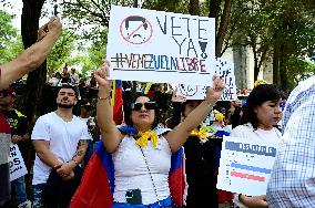 Venezuelans Protest Against Maduro After The Venezuelan Presidential Elections