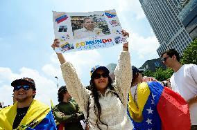 Venezuelans Protest Against Maduro After The Venezuelan Presidential Elections