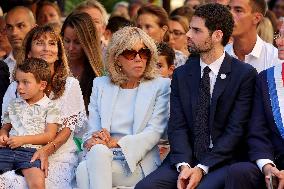 Emmanuel Macron At The 80Th Anniversary Of Bormes Les Mimosas Liberation