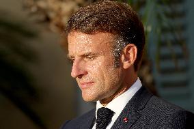 Emmanuel Macron At The 80Th Anniversary Of Bormes Les Mimosas Liberation