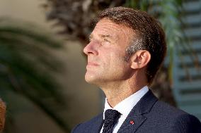 Emmanuel Macron At The 80Th Anniversary Of Bormes Les Mimosas Liberation