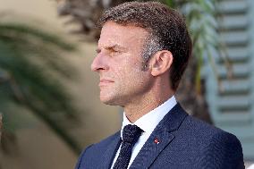 Emmanuel Macron At The 80Th Anniversary Of Bormes Les Mimosas Liberation