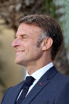 Emmanuel Macron At The 80Th Anniversary Of Bormes Les Mimosas Liberation