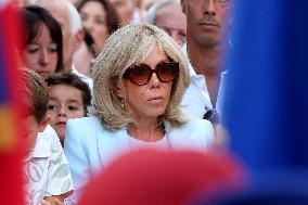 Emmanuel Macron At The 80Th Anniversary Of Bormes Les Mimosas Liberation