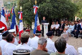 Emmanuel Macron At The 80Th Anniversary Of Bormes Les Mimosas Liberation