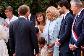 Emmanuel Macron At The 80Th Anniversary Of Bormes Les Mimosas Liberation