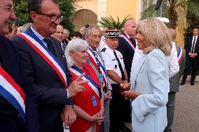 Emmanuel Macron At The 80Th Anniversary Of Bormes Les Mimosas Liberation