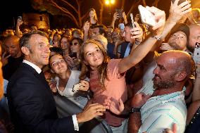 Emmanuel Macron At The 80Th Anniversary Of Bormes Les Mimosas Liberation