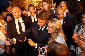 Emmanuel Macron At The 80Th Anniversary Of Bormes Les Mimosas Liberation