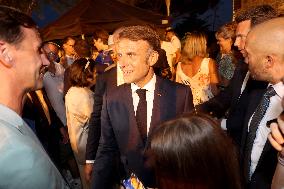 Emmanuel Macron At The 80Th Anniversary Of Bormes Les Mimosas Liberation