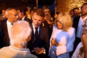 Emmanuel Macron At The 80Th Anniversary Of Bormes Les Mimosas Liberation