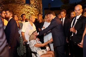 Emmanuel Macron At The 80Th Anniversary Of Bormes Les Mimosas Liberation