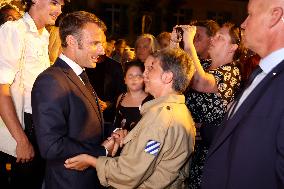 Emmanuel Macron At The 80Th Anniversary Of Bormes Les Mimosas Liberation