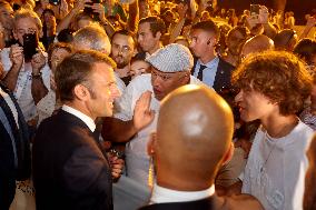 Emmanuel Macron At The 80Th Anniversary Of Bormes Les Mimosas Liberation