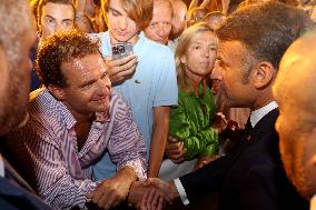 Emmanuel Macron At The 80Th Anniversary Of Bormes Les Mimosas Liberation