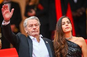 Cannes - Alain Delon Walks The Red Carpet