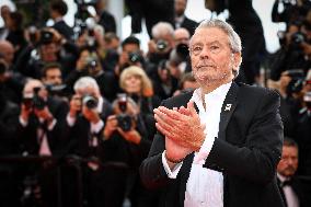 Cannes - Alain Delon Walks The Red Carpet