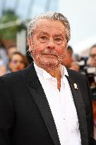 Cannes - Alain Delon Walks The Red Carpet