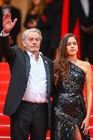 Cannes - Alain Delon Walks The Red Carpet