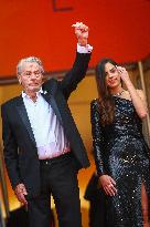 Cannes - Alain Delon Walks The Red Carpet