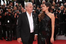 Cannes - Alain Delon Walks The Red Carpet