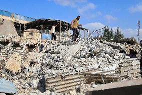 Israeli Airstrike In Nabatieh - Lebanon