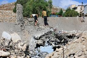 Israeli Airstrike In Nabatieh - Lebanon