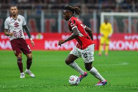 Italian soccer Serie A match - AC Milan vs Torino FC